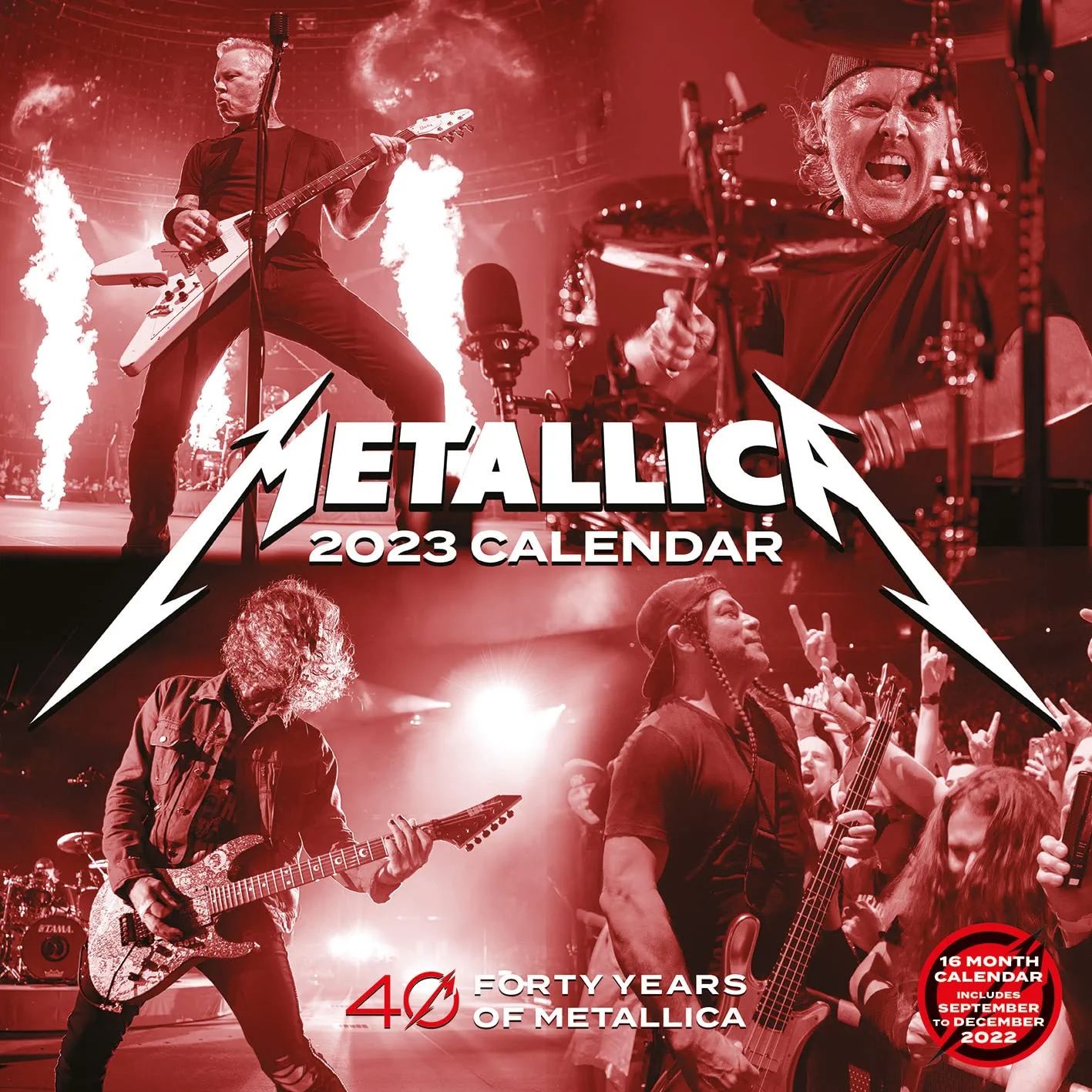 METALLICA OFFICIAL 2023 CALENDAR 16 MONTH CALENDAR 14,90 € MICREC